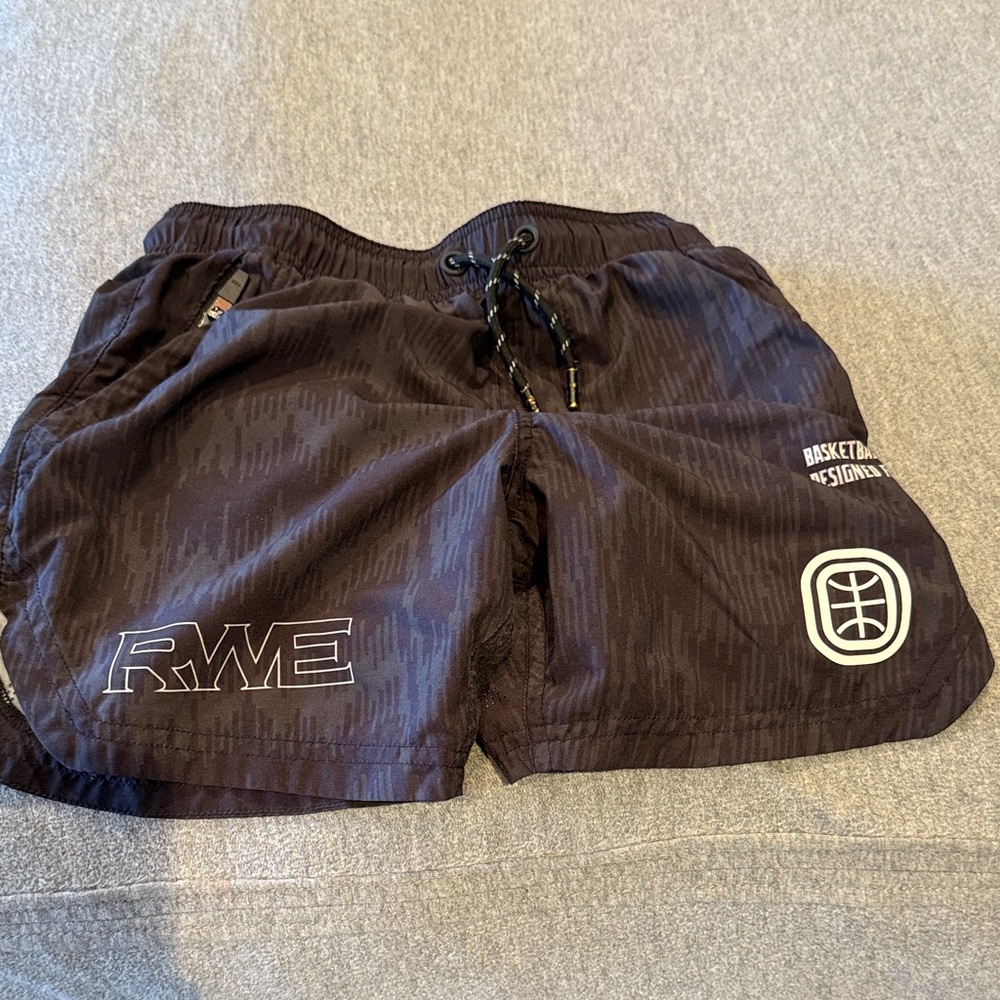 RWE Kids Black Basketball Shorts